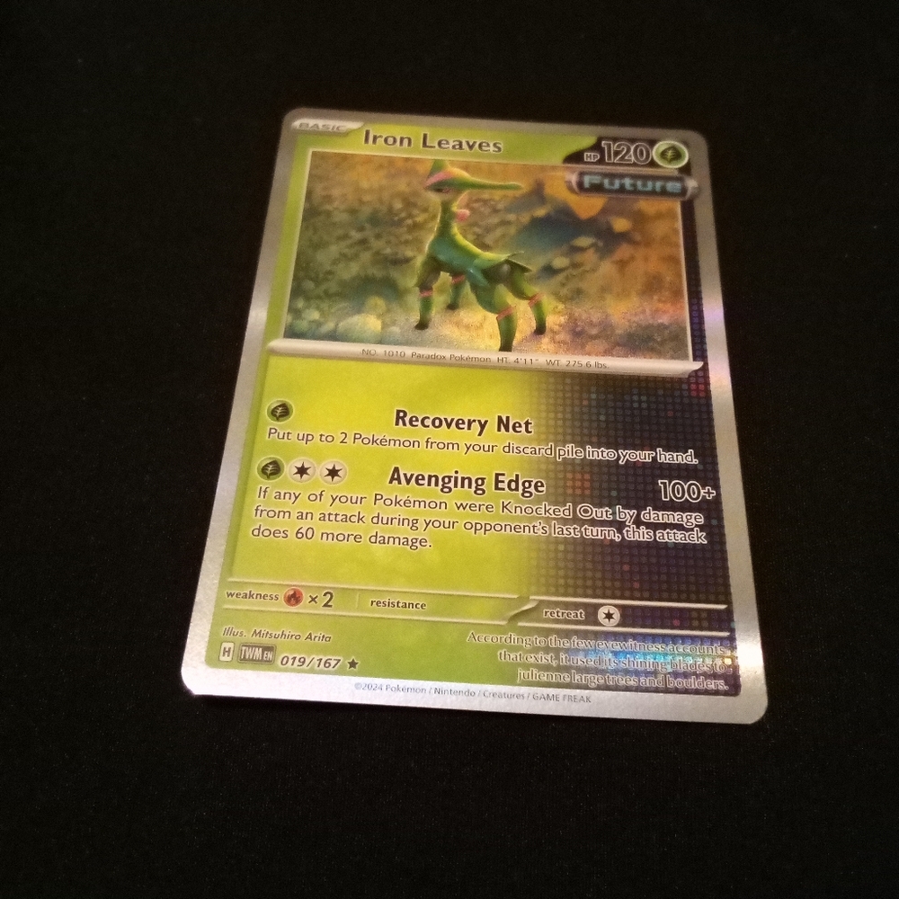 Pokemon Iron Leaves 019/167 Twilight Masquerade Rare Holo